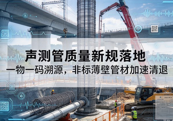 云冈声测管质量新规落地，一物一码溯源，非标薄壁管材加速清退